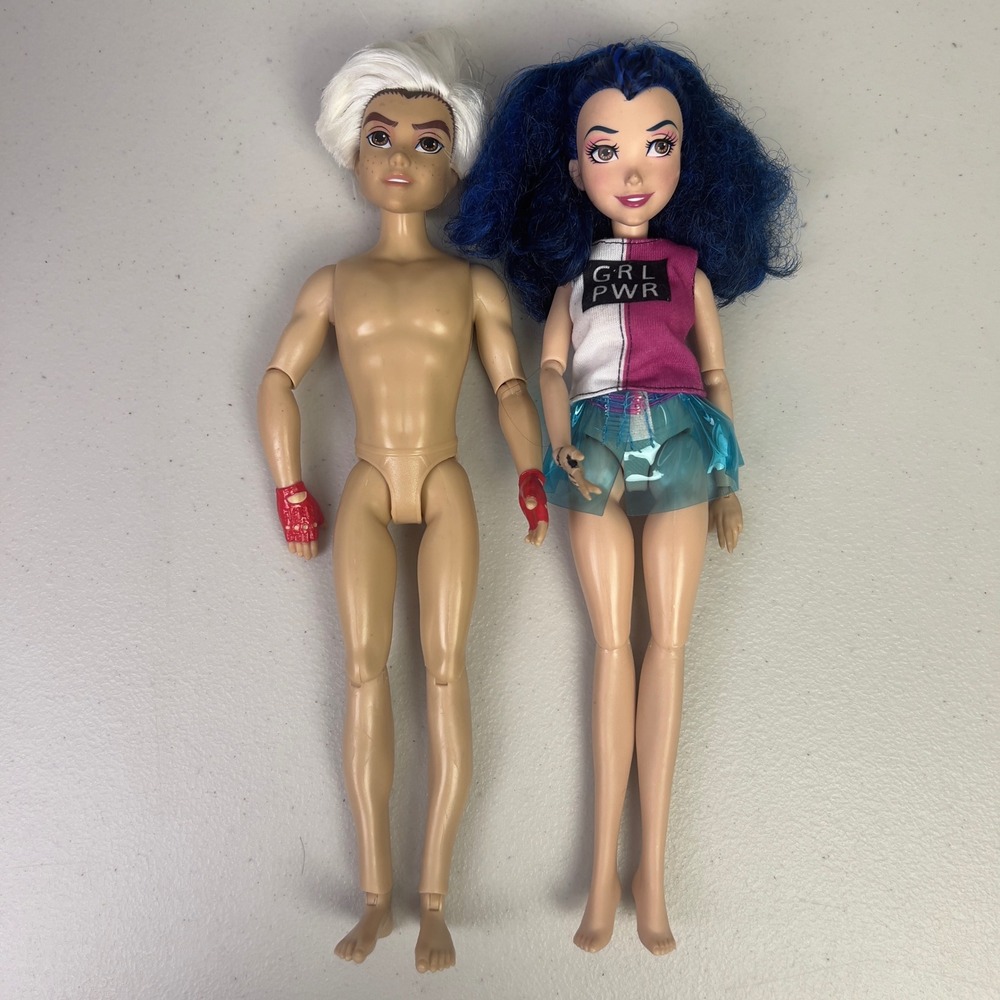 Disney Descendants Dolls Kids 11in Multi Good Carlos Evie Isle of the Lost Lot